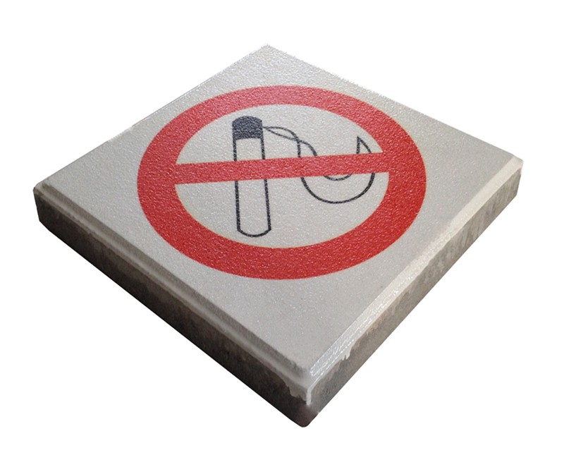 Pijl sticker draairichting links, zwart wit